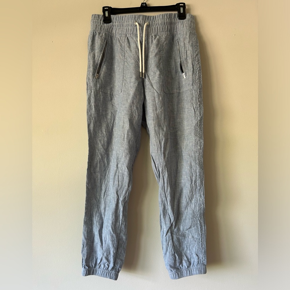 Athleta Cabo Linen Jogger Pants Size 8